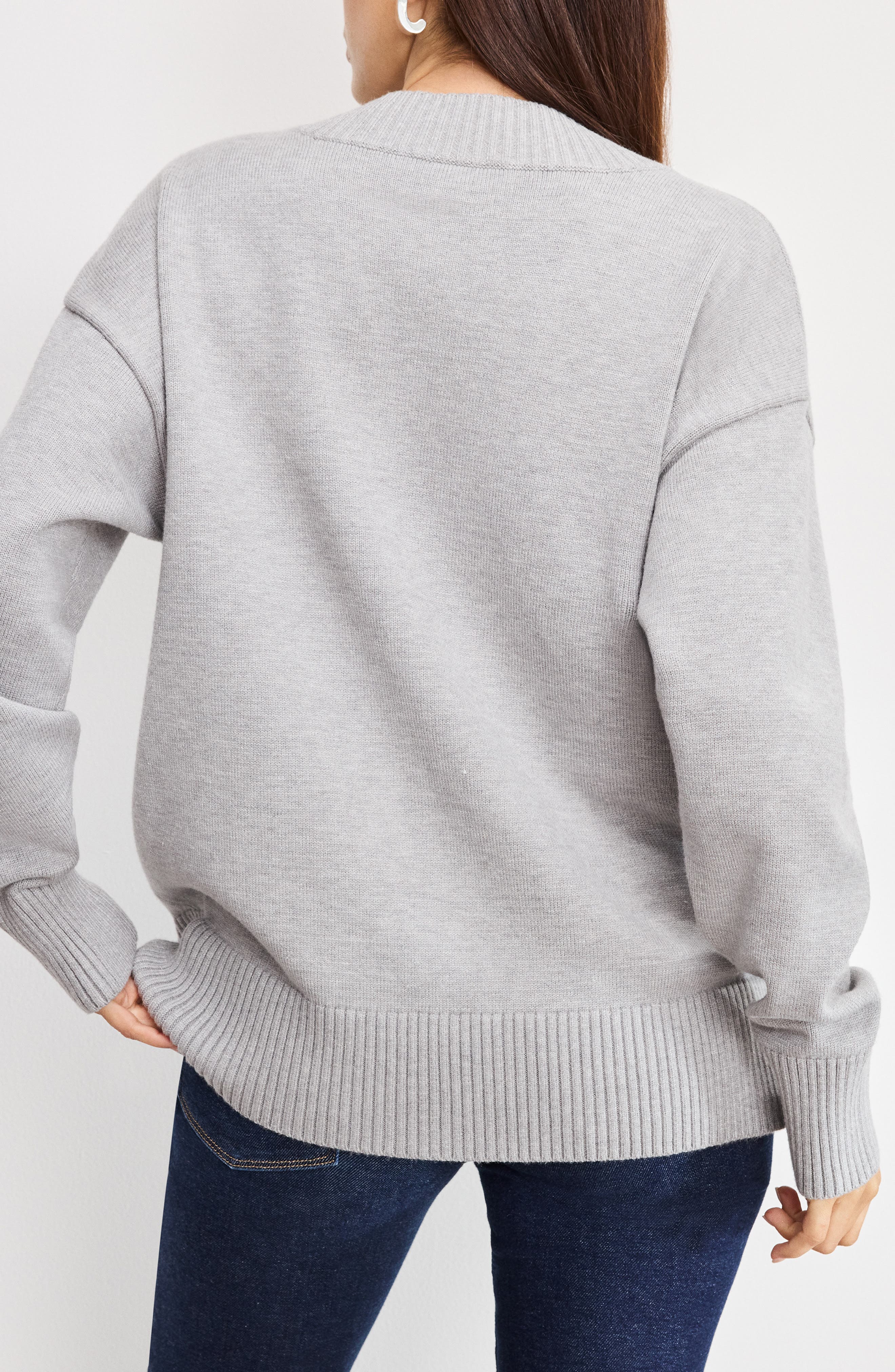 Oversize V-Neck Sweater - image 2