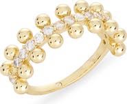 Covet Crystal Ball Band Ring