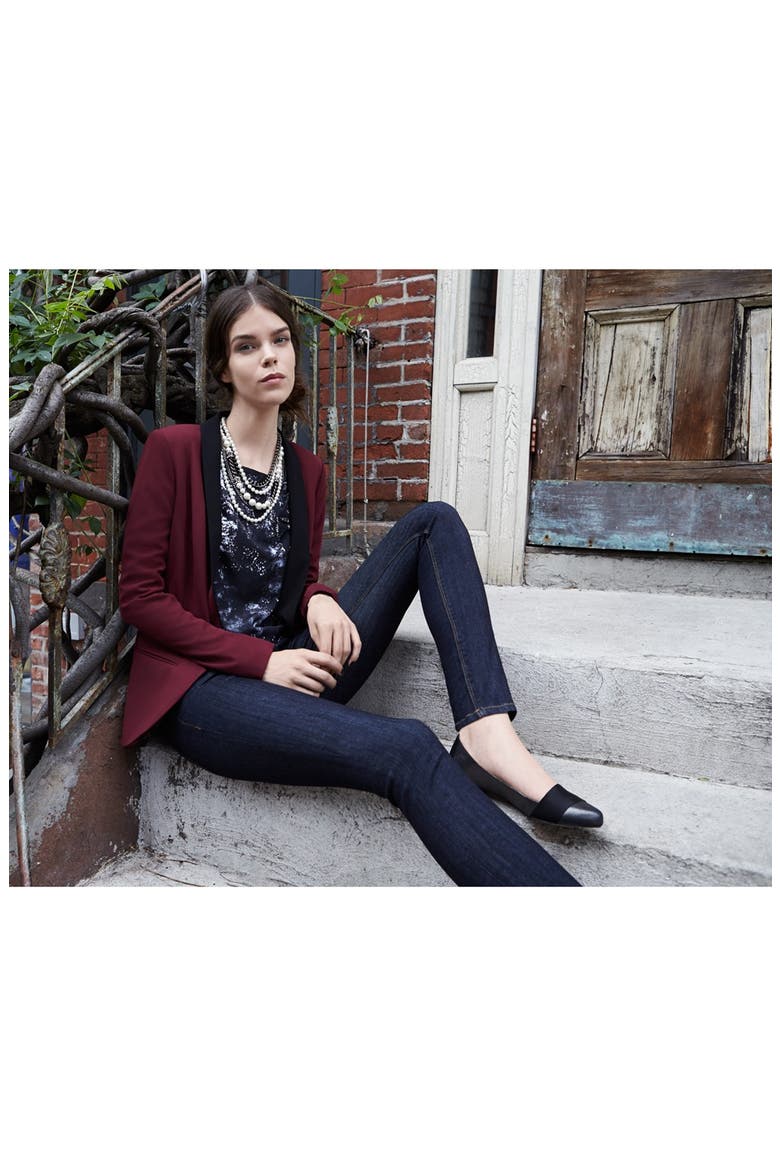 'Krista' Super Skinny Jeans, Alternate, color, CASTLES OF SAND