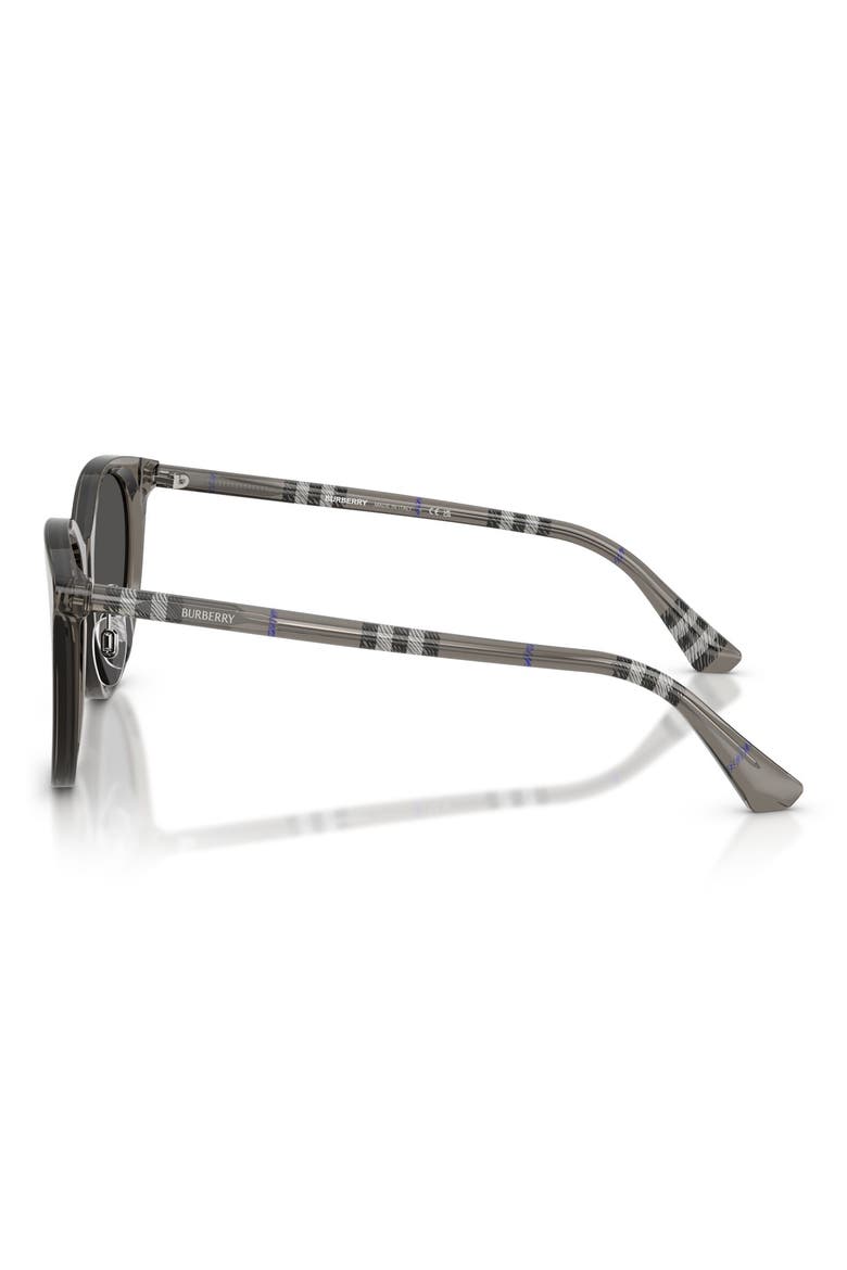 56mm Round Sunglasses, Alternate, color, GREY