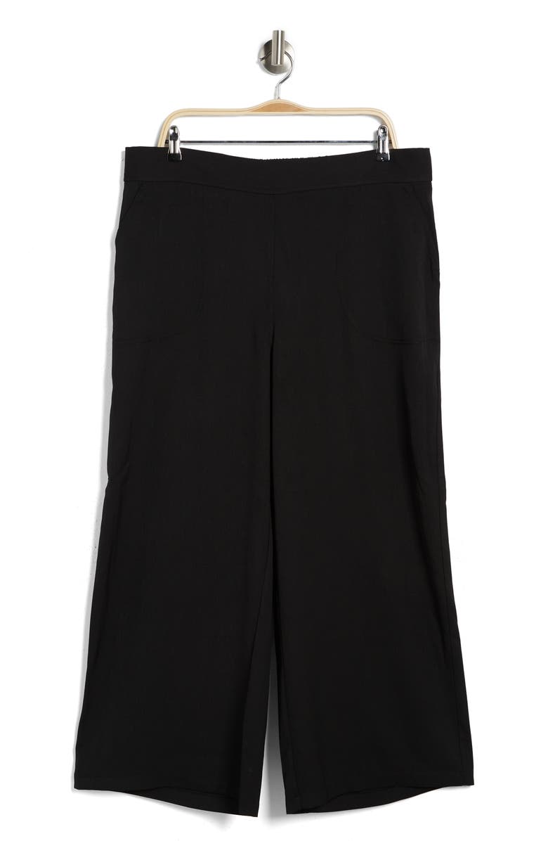 MAX STUDIO Easy Leg Trouser, Alternate, color, Black-Black