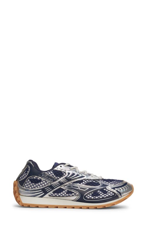 Bottega Veneta Women Orbit Low-top Sneakers In Technical Fabric In Blue