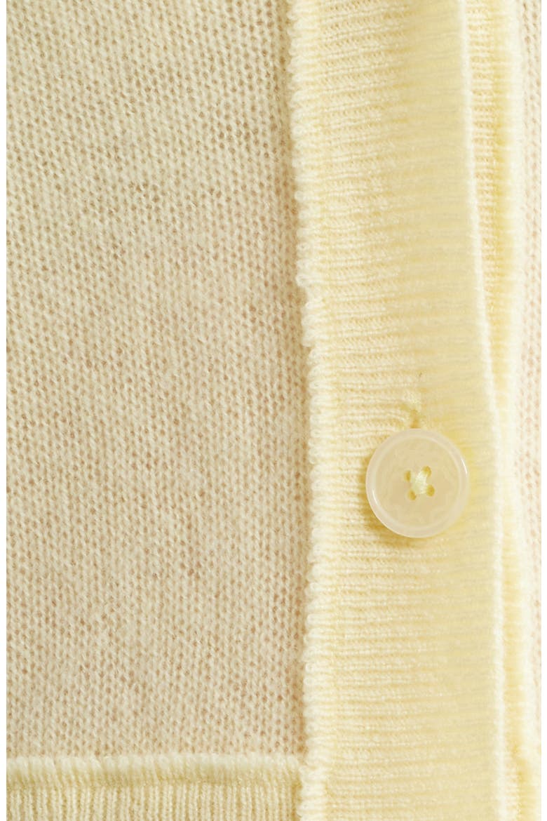 Lawrence Crop Cashmere Cardigan, Alternate, color, LIGHT LEMON