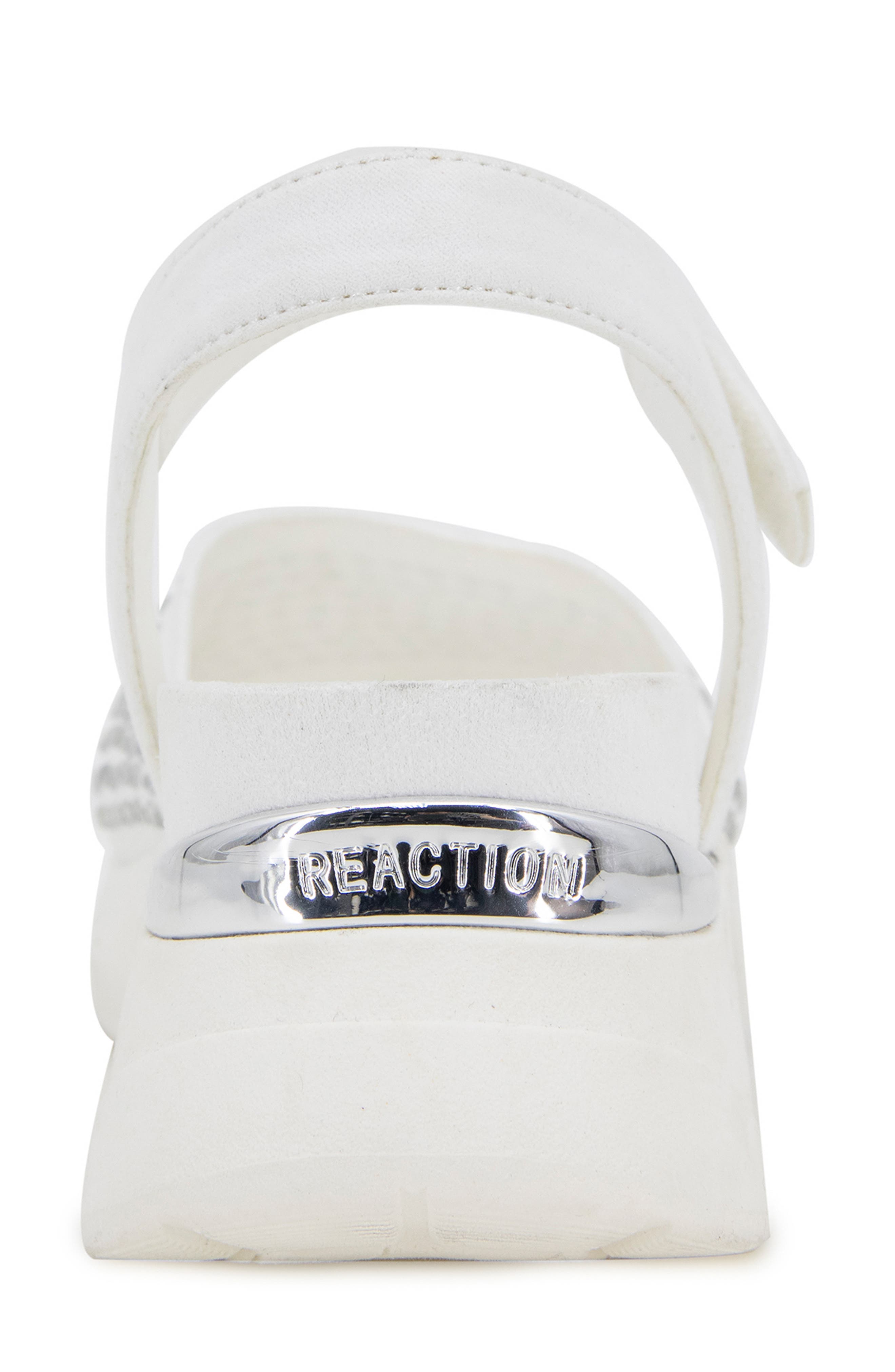 Reaction Kenneth Cole Hera Crystal Platform Sandal, Alternate, color, White Jewel