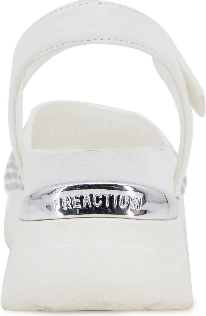 Reaction Kenneth Cole Hera Crystal Platform Sandal, Alternate, color, White Jewel