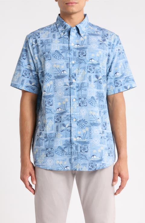 Tapa Montage Button Down Shirt