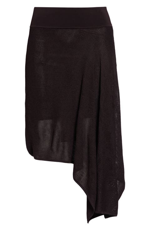 The Voile Asymmetric Draped Skirt