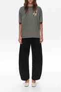 BIMBA Y LOLA Barrel Denim Trousers with Buckle