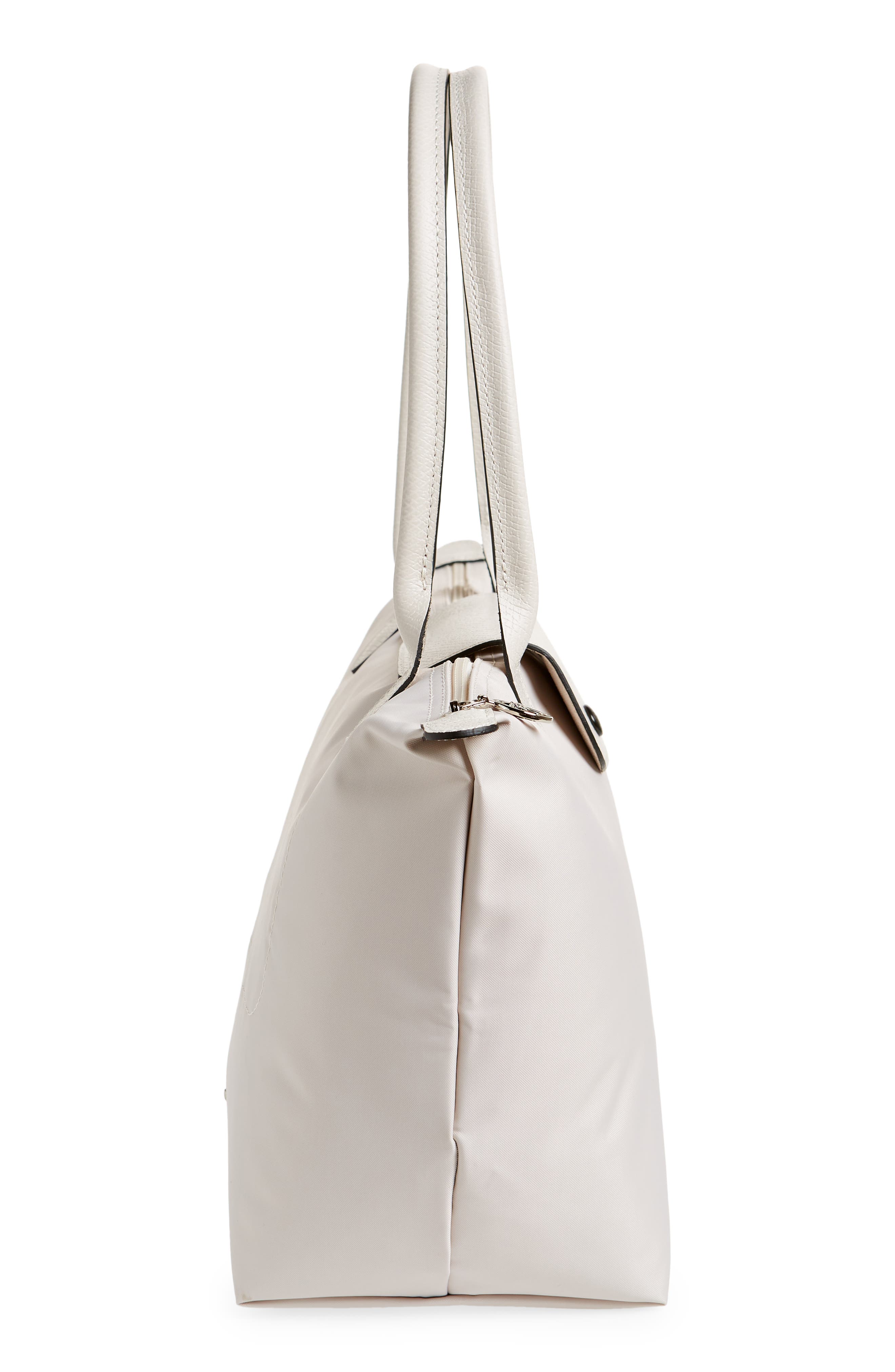 Small Le Pliage Recycled Canvas Shoulder Tote, Alternate, color, CHALK