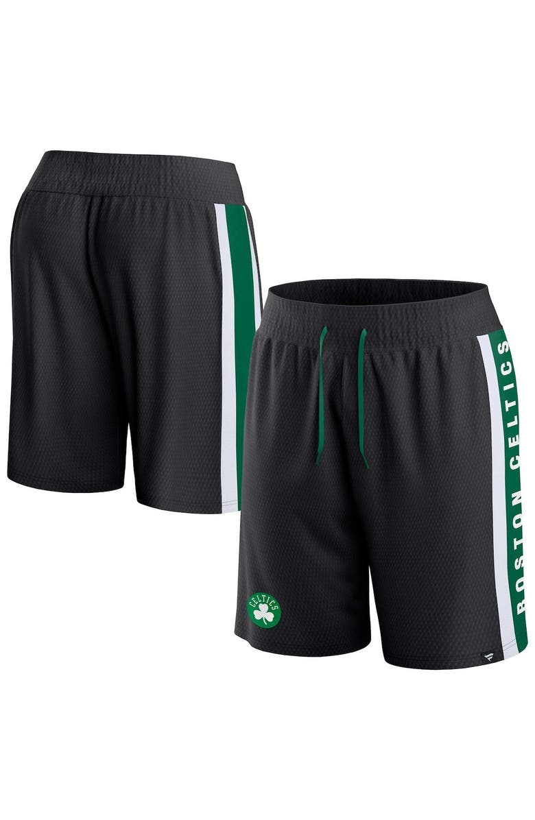 FANATICS Men's Fanatics Branded Black Boston Celtics Referee Iconic Mesh Shorts, Main, color,