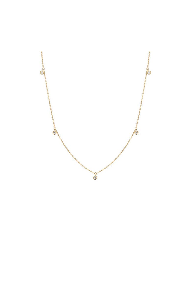 BY ADINA EDEN Diamond Multi Dangling Bezel Necklace 14K, Main, color, 