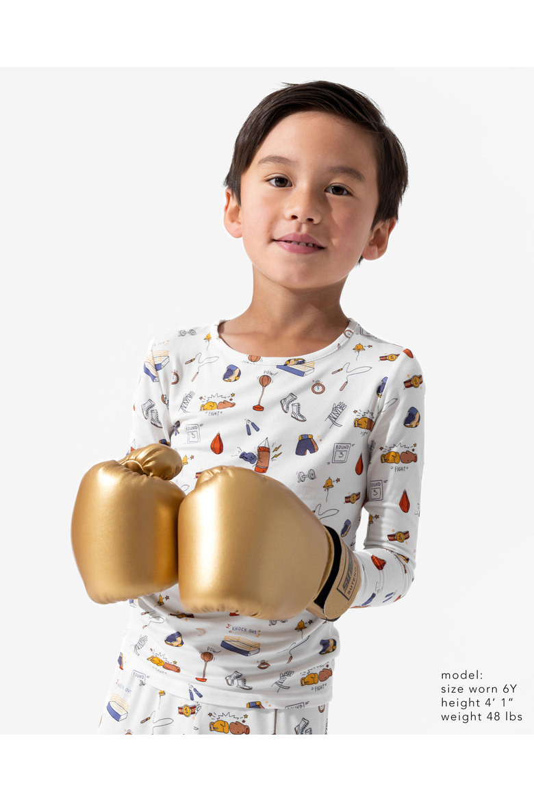 Kids' Boxing Set of 2 Piece Pajamas, Alternate, color, Boxing