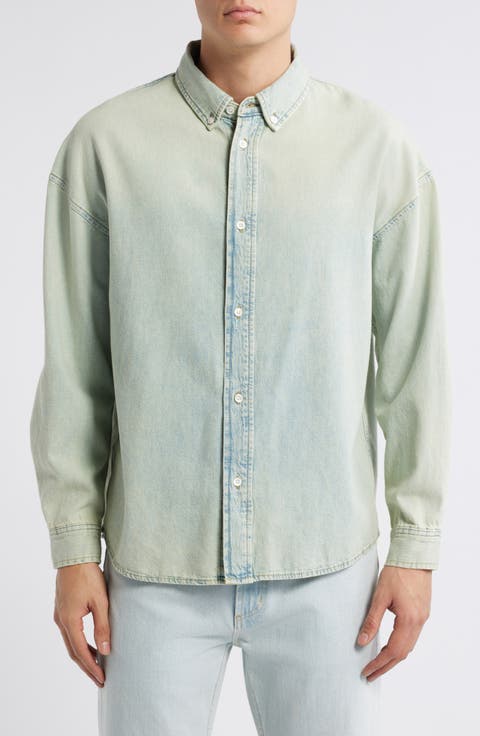 Modern Denim Button-Down Shirt (Weekend)