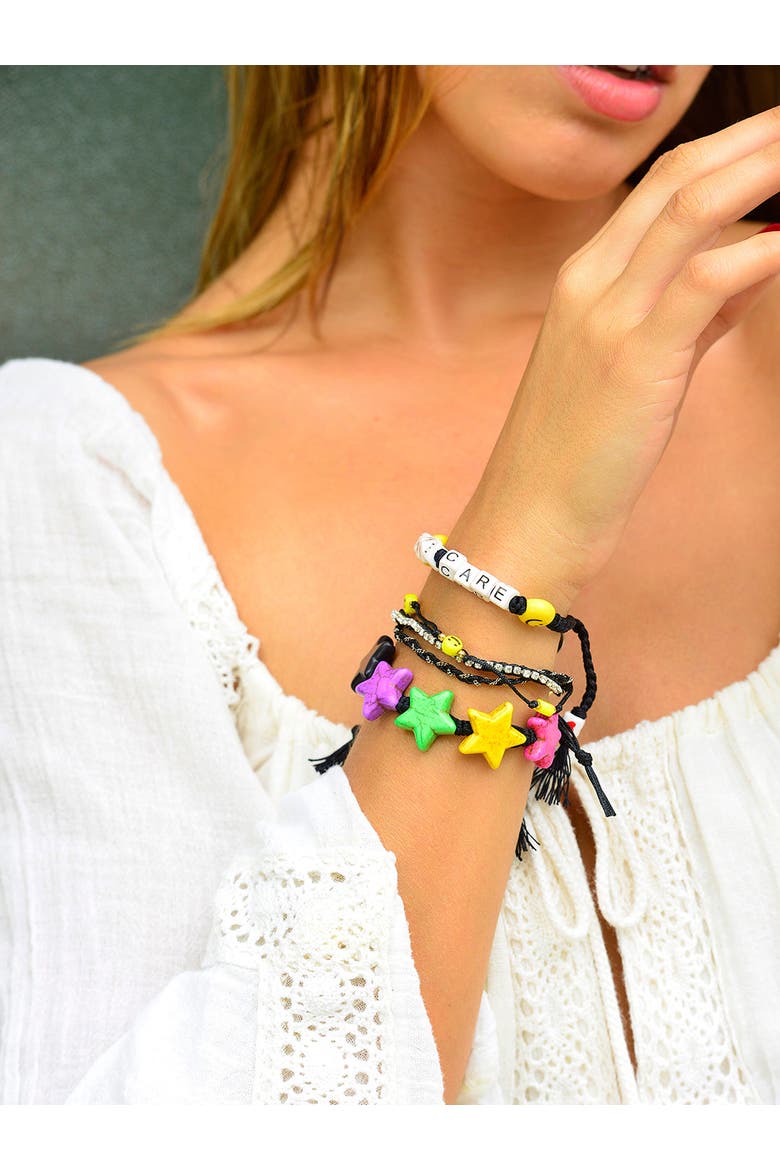All Smiles On Me Bracelet, Alternate, color, Black