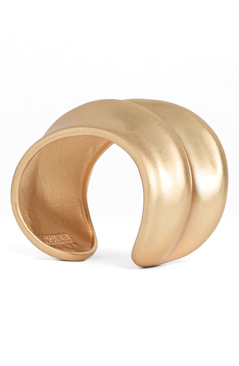 Reiss Sara Sculptural Cuff Bracelet, Alternate, color, Gold Tone