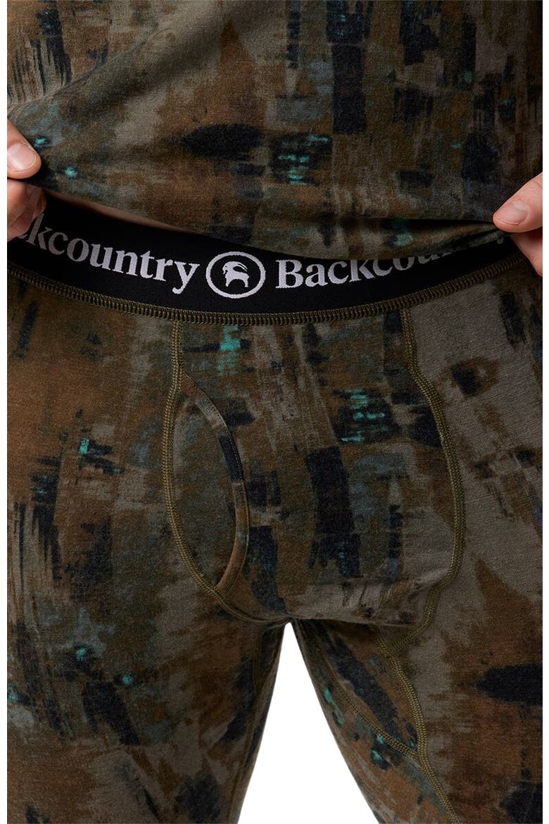 Cedars Rws Merino Lt-Wt Baselayer Bottom - Men's, Alternate, color, Camo Pendula Print