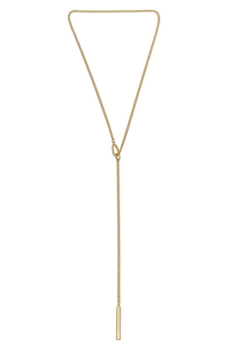 AllSaints Bar Drop Y-Necklace, Alternate, color,