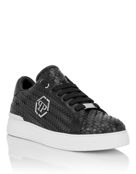 Weaved Leather Sneakers Hexagon Men