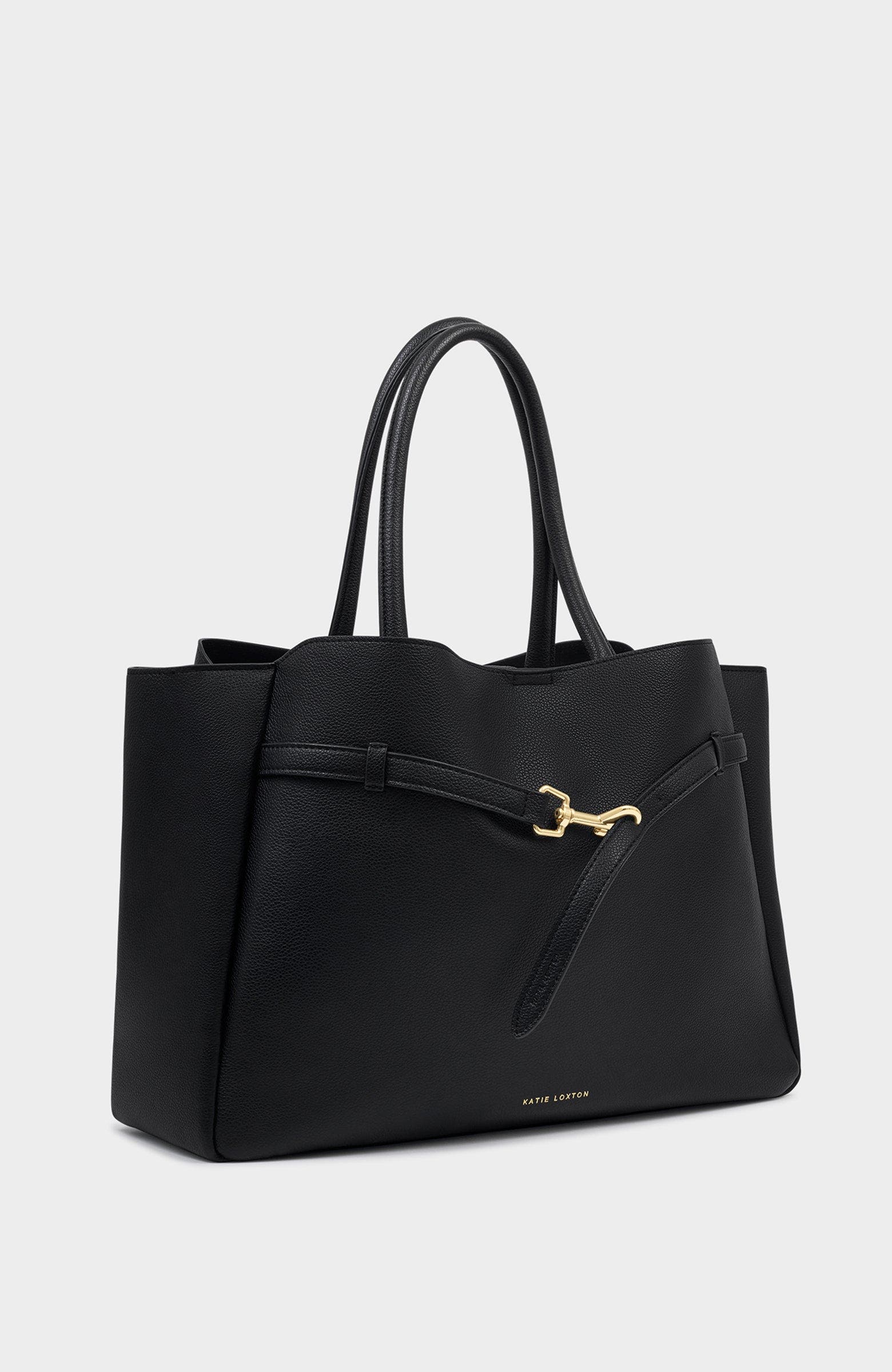 Katie Loxton Maddie Work Tote Bag, Alternate, color, Black