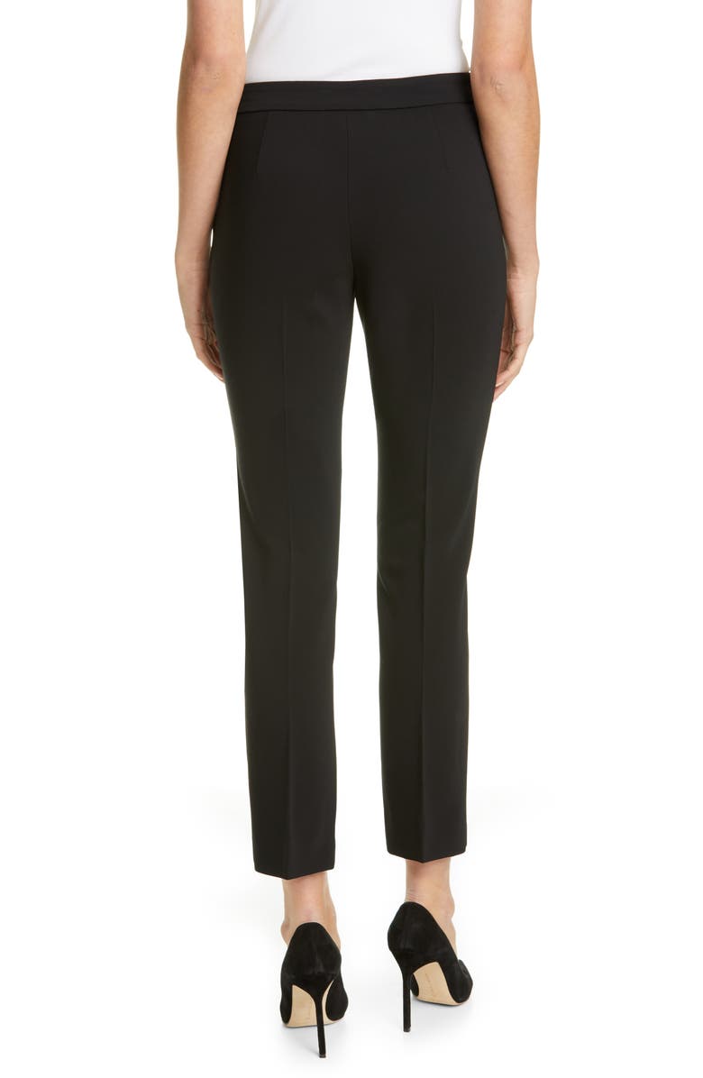 Max Mara Louvre Slim Stretch Wool Ankle Pants, Alternate, color, 