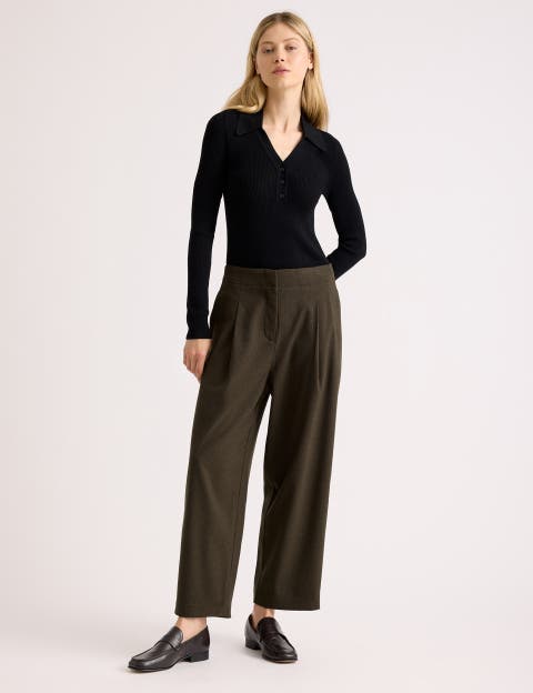 Mini Checked Barrel Trouser