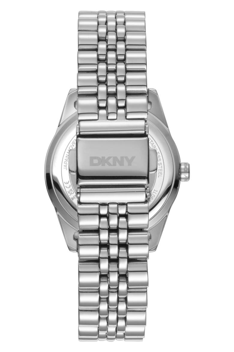 Logo Quartz Bracelet Watch, 32mm, Alternate, color, SILVER