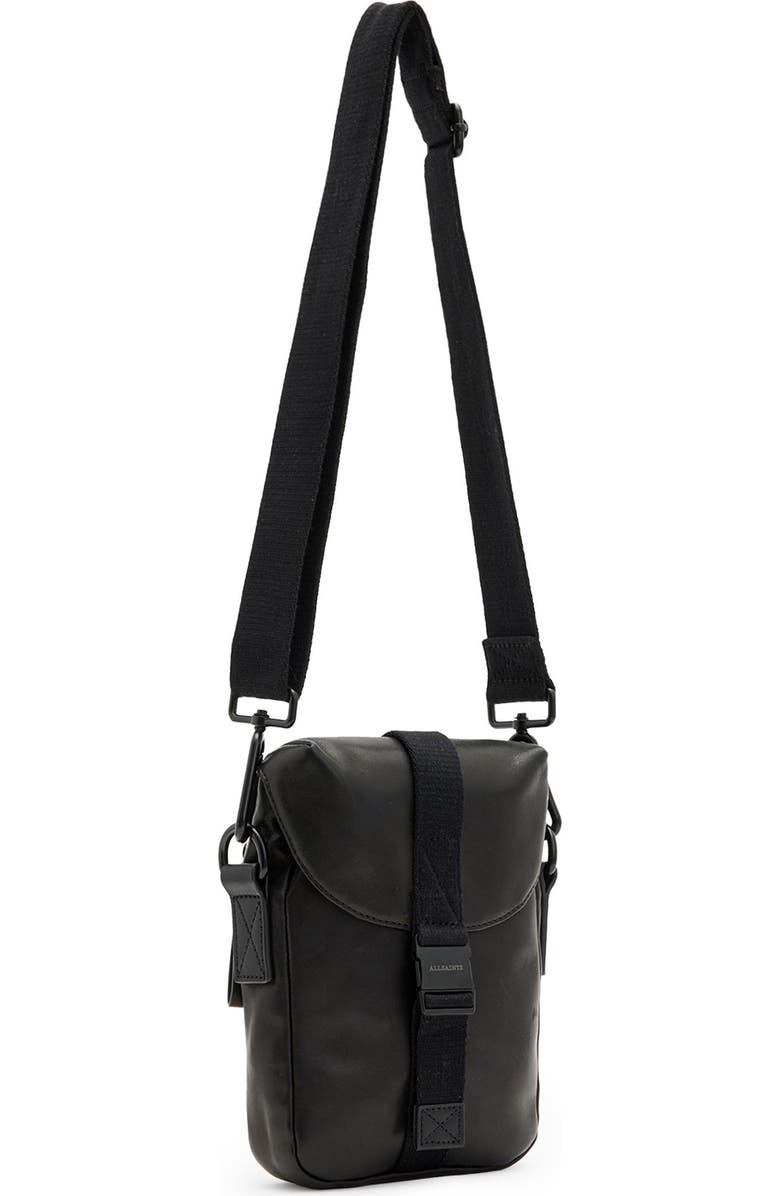 AllSaints Juan Leather Crossbody Bag, Alternate, color,
