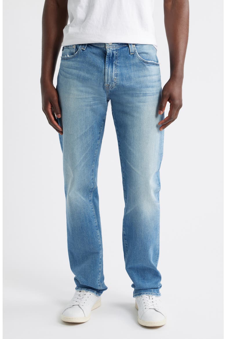 Men's Everett Slim Straight Leg Jeans, Main, color, BANNER