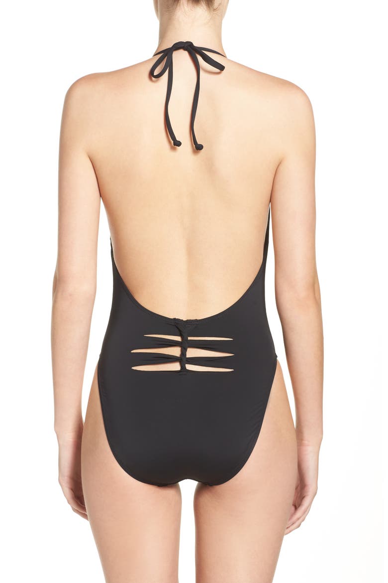 One-Piece Swimsuit, Alternate, color, BLACK