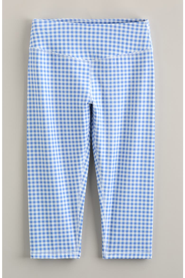 Kids' Live By High Waist Crop Leggings, Main, color, BLUE HYDRANGEA GIA GINGHAM