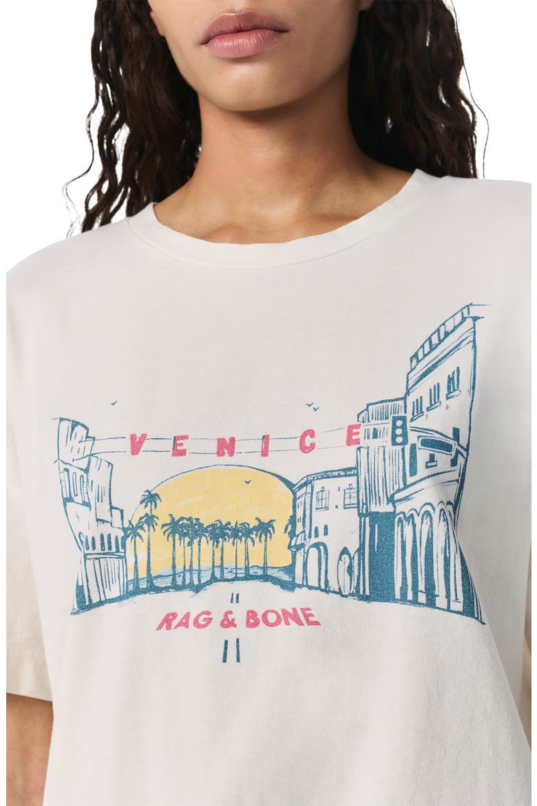 Venice Beach Cotton Graphic T-Shirt, Alternate, color, CHALK