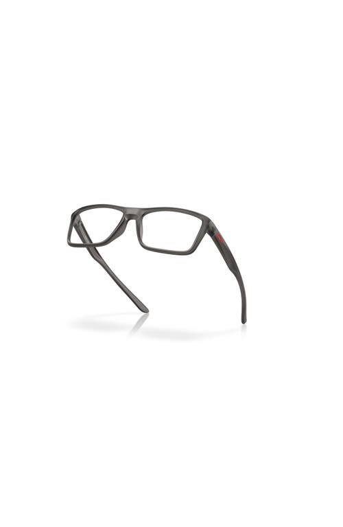 Oakley 55mm Rectangle Optical Glasses In Gray