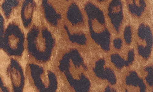 L'agence Margot Cheetah Print Coated Ankle Skinny Jeans In Brown