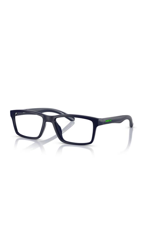 Arnette 52mm Rectangle Optical Glasses In Blue