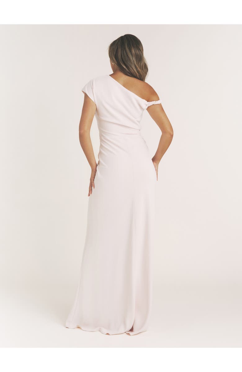 Six Stories Robyn Asymmetrical Twist Maxi Dress, Alternate, color, Pale Pink