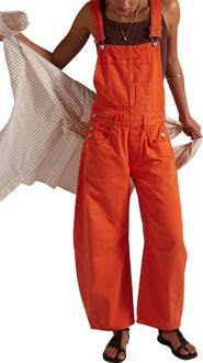 Free People Good Luck Denim Overalls