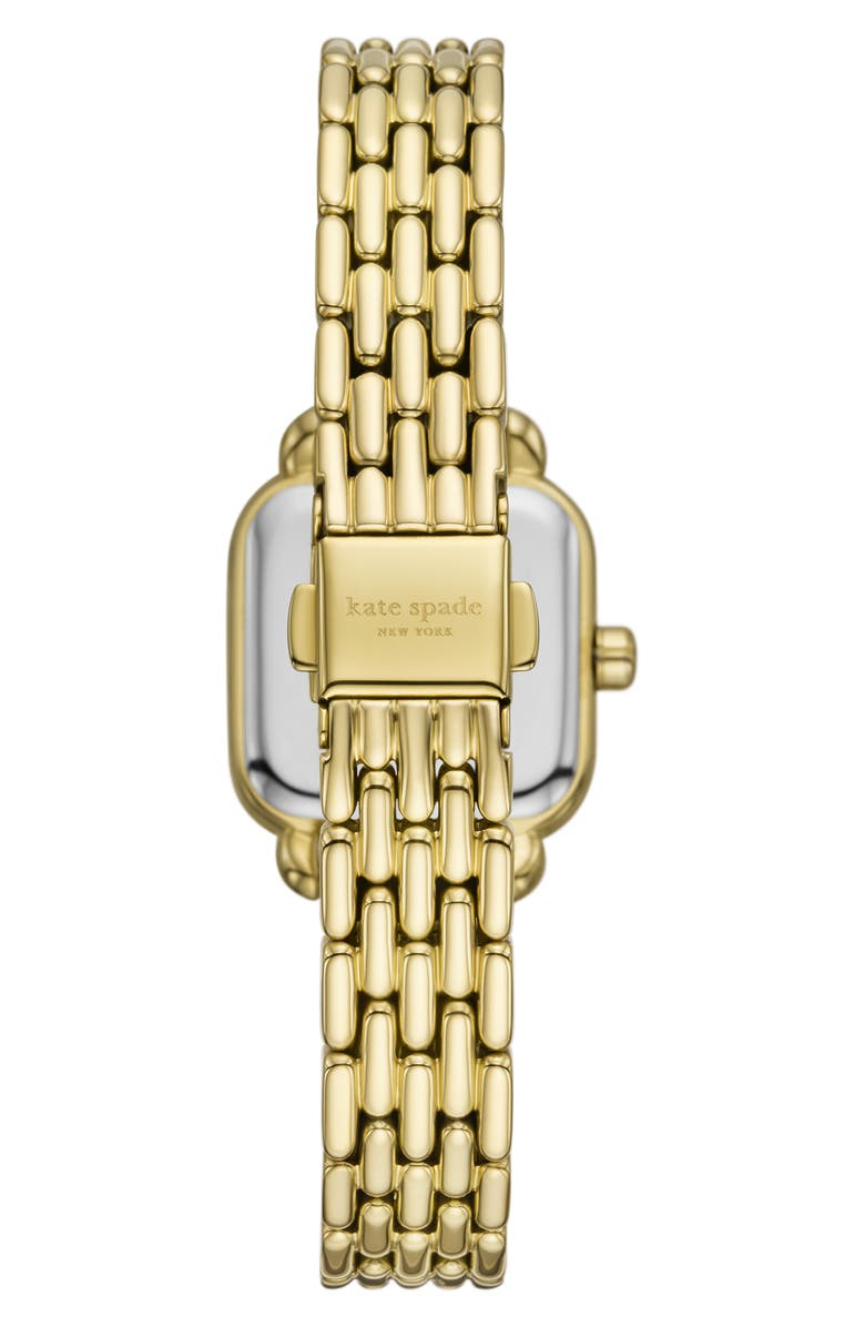 Kate Spade New York Gracie Square Bracelet Watch, 25mm, Alternate, color, Gold