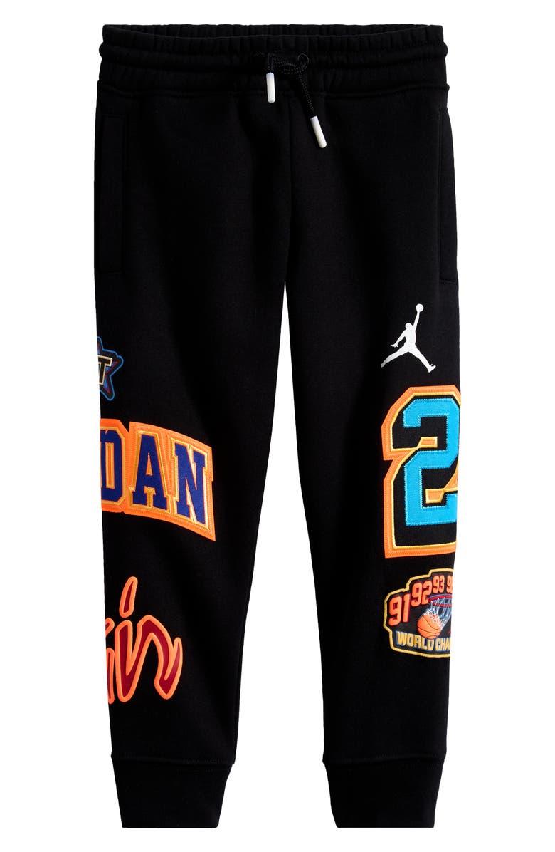 Jordan Kids' Jordan Fleece Sweatpants, Main, color, Black