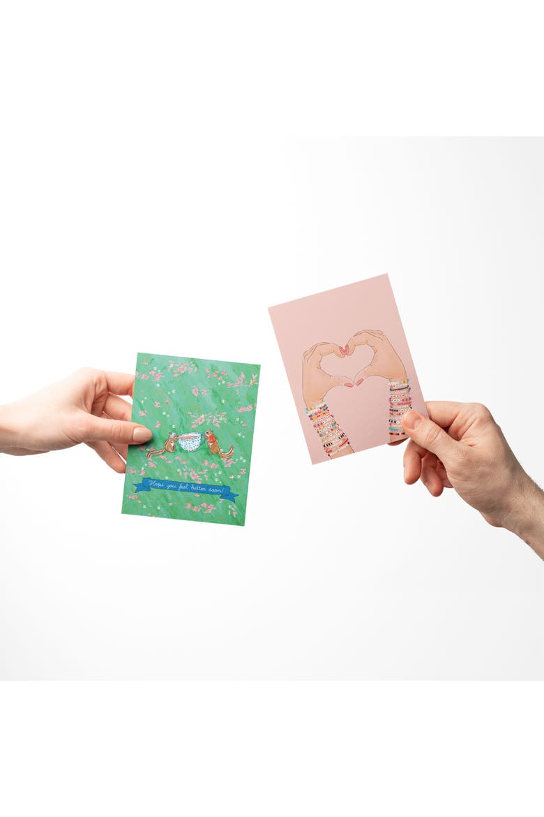 Sympathy Greeting Card Pack Sets (3 ct, Assorted) Feel Better Chipmunks Tea, You Got Fans, Friendship Bracelets, Alternate, color, Multi-Pack