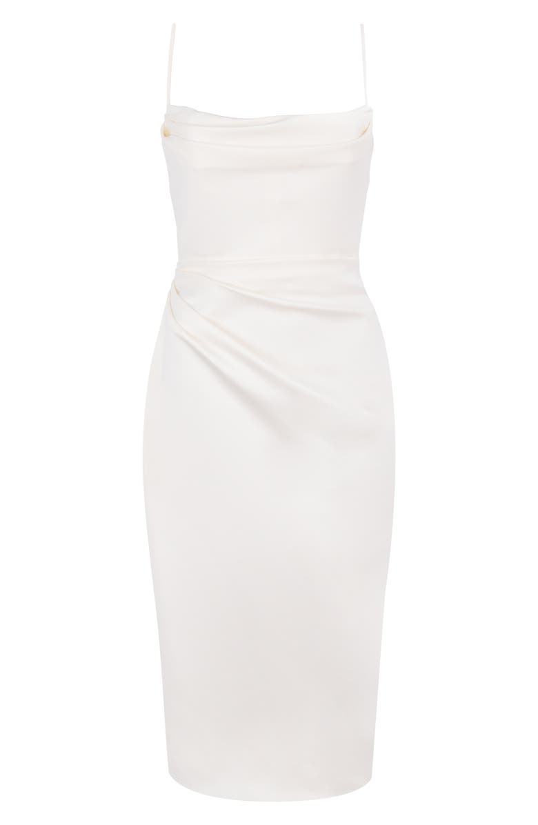 HOUSE OF CB Anja Satin Corset Midi Dress, Alternate, color,