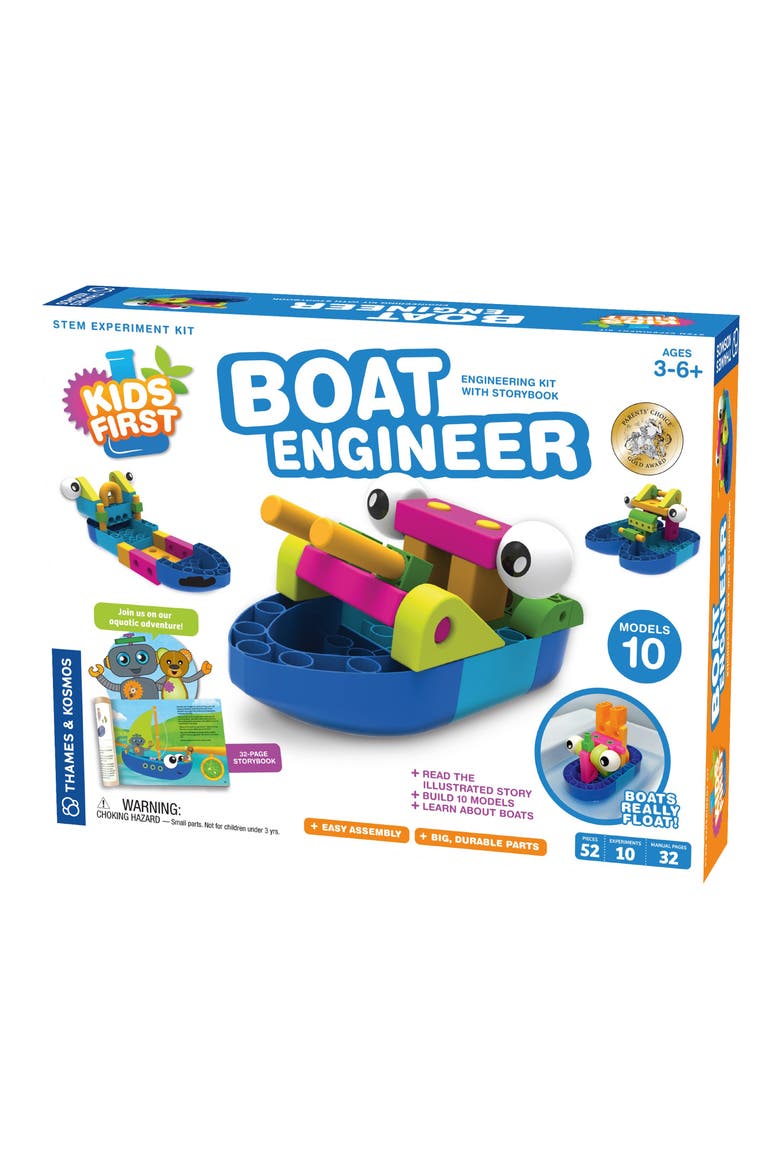 Kids' First Boat Engineering Kit, Main, color, MULTICOLORED