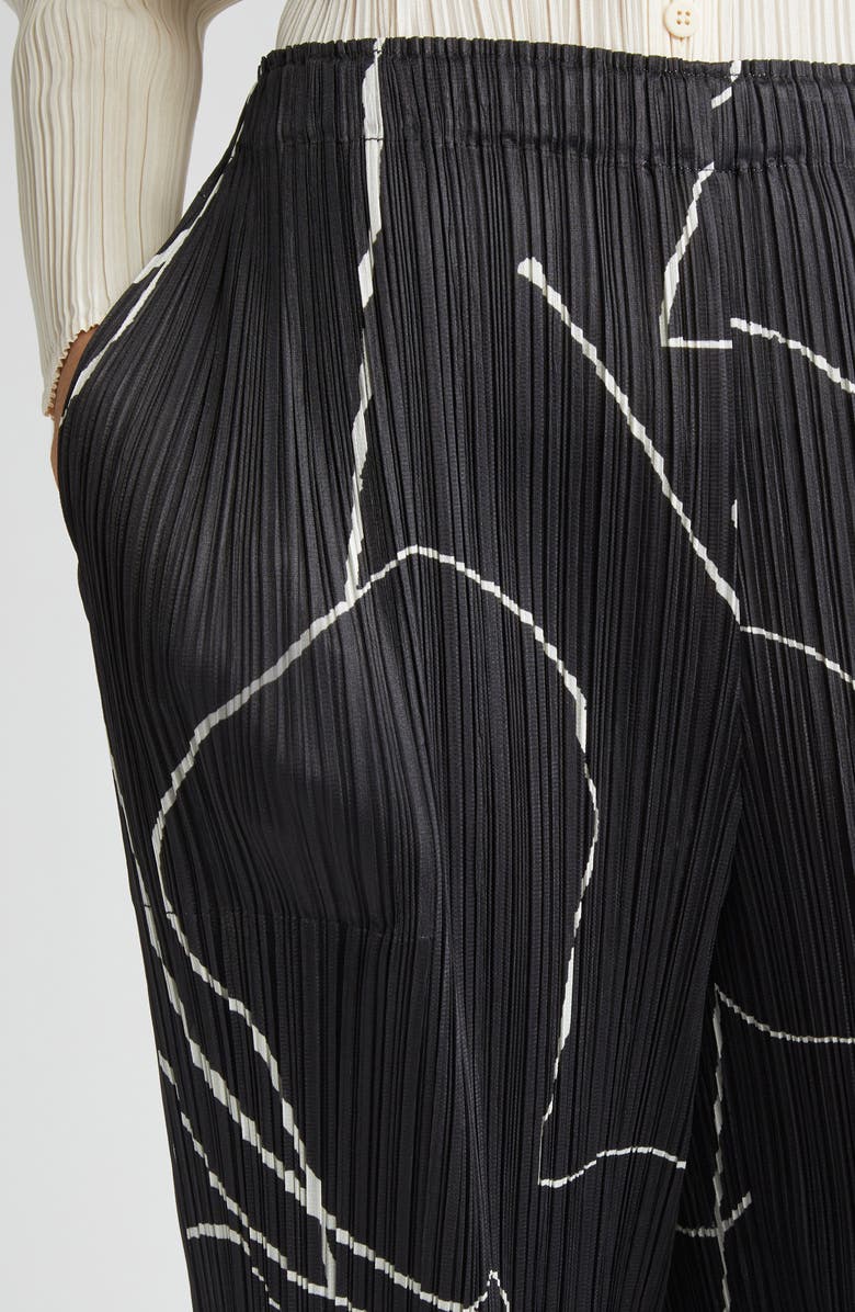 Pleats Please Issey Miyake Pause Pleated Pants, Alternate, color, Black