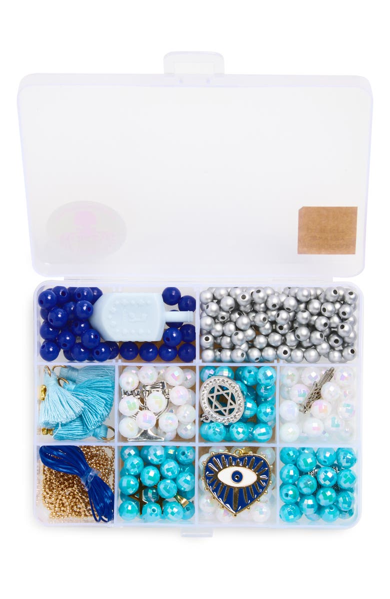 BOTTLEBLOND Kids' Jewelry Charm Kit, Alternate, color, Blue/ Gold