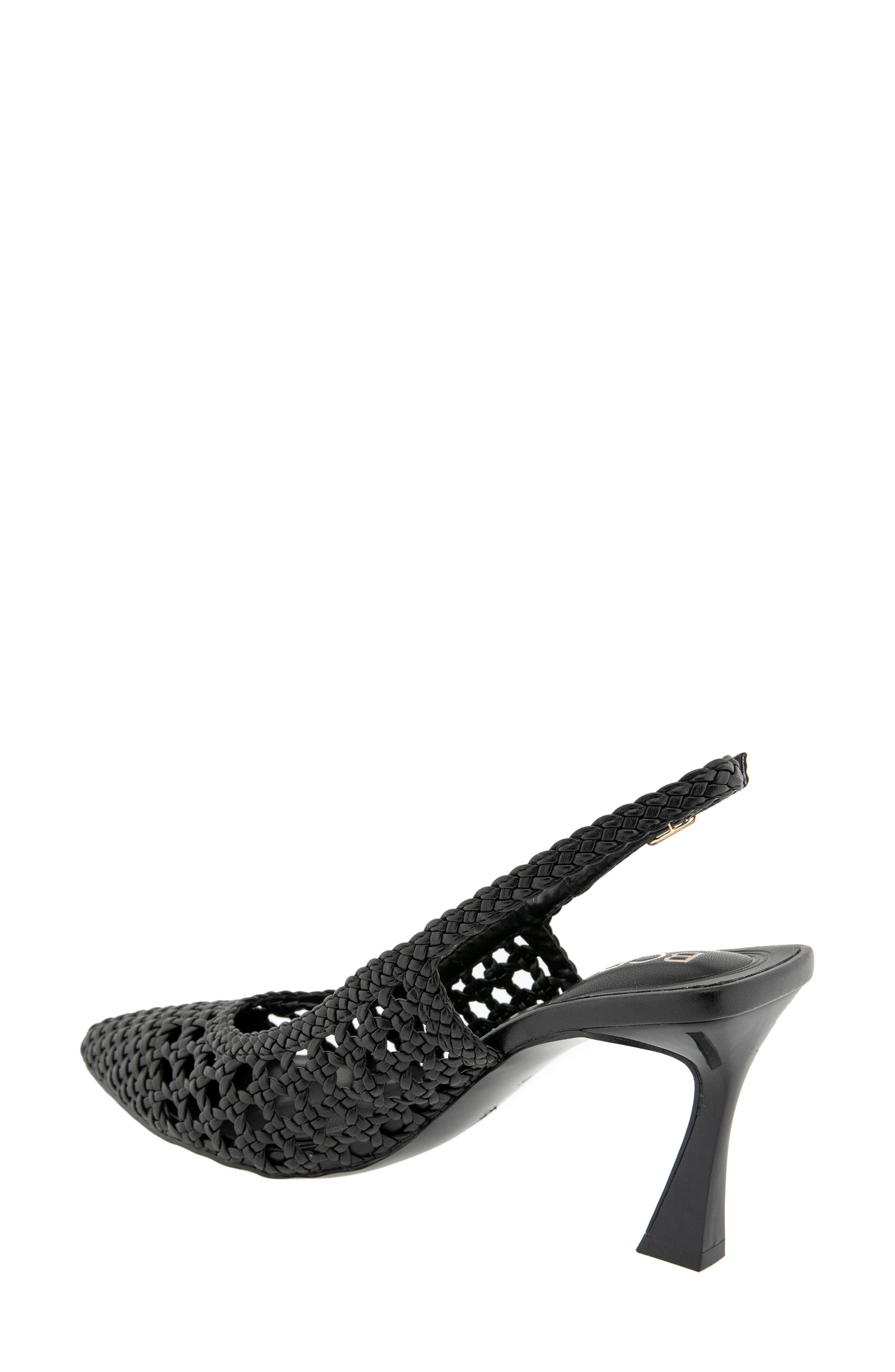 BCBG Issa Slingback Pointed Toe Pump, Alternate, color, Black
