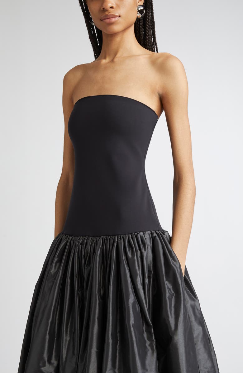 Coperni Bustier Princess Jersey & Taffeta Ballgown, Alternate, color, 