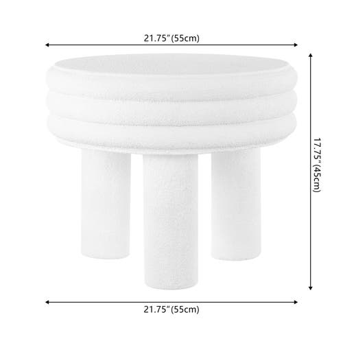 JONATHAN Y JONATHAN Y RASHIDA CONTEMPORARY MINIMALIST CURVY LOW INDOOR/OUTDOOR ACCENT TABLE 