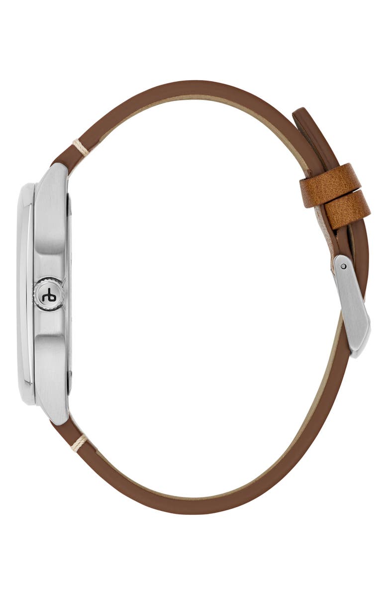 rag & bone Bleeker Leather Strap Watch, 40mm, Alternate, color,