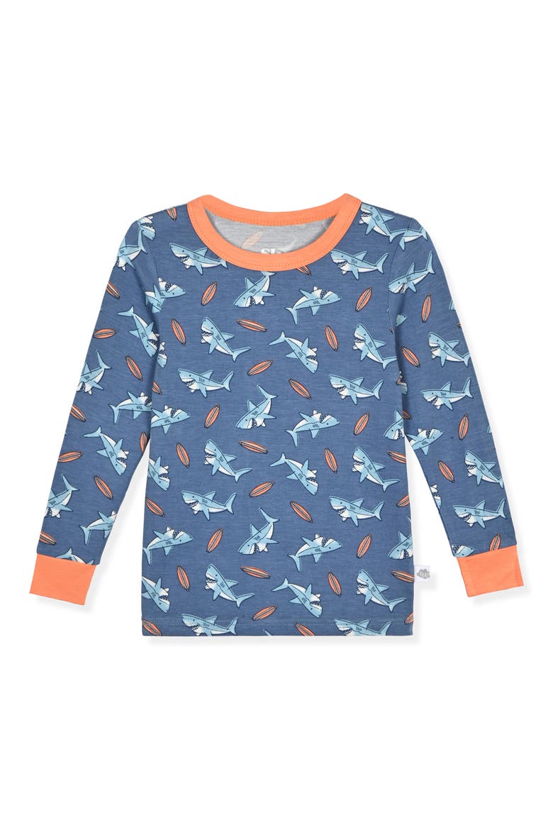 Kids' Assorted 2-Pack Print Fitted Two-Piece Pajamas, Alternate, color, BLUE/ CORAL