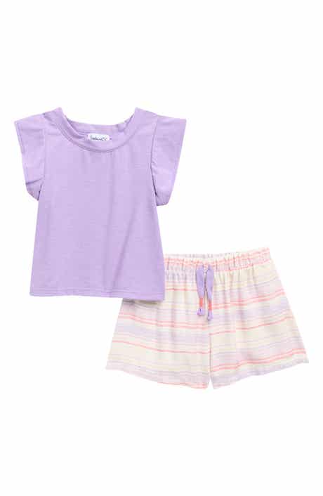 Splendid Summer Stripe Top & Shorts Set