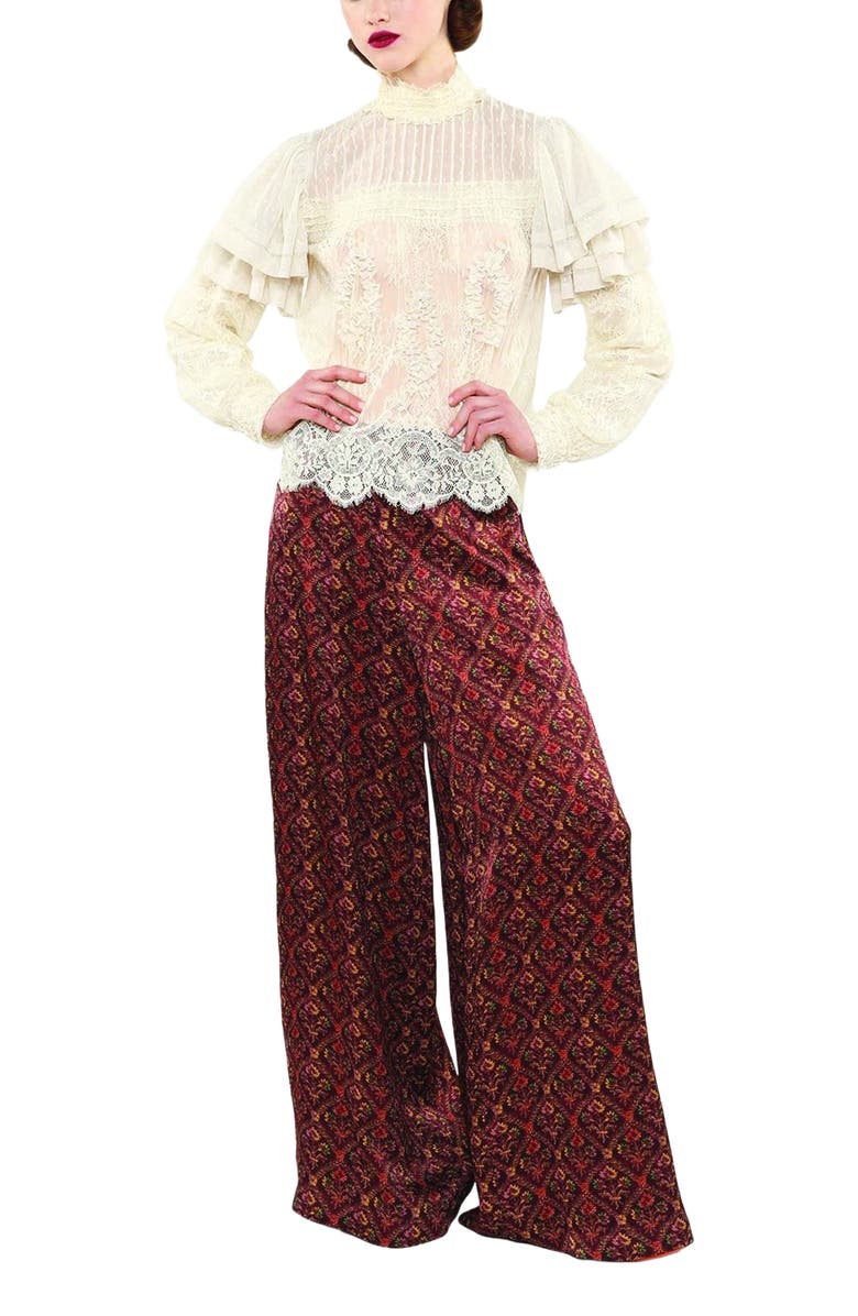 Anna Sui Victorian Lace Victorian Blouse, Main, color,